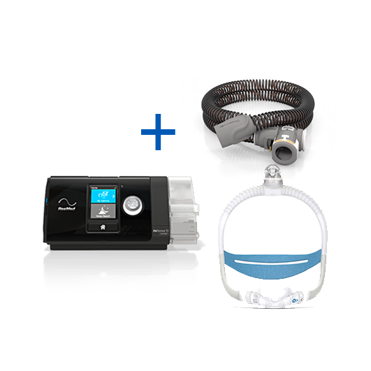 bild Auto-CPAP ResMed AirSense™ 10 Autoset + Humidificador + Tubo calentador + Mascarilla Nasal ResMed AirFit™ N30i uit Tienda online de LindeHealthcare