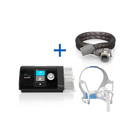 bild Auto-CPAP ResMed AirSense™ 10 Autoset + Humidificador + Tubo calentador + Mascarilla Nasal ResMed AirFit™ N20 uit Tienda online de LindeHealthcare