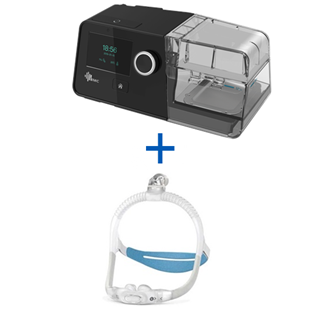 bild Auto-CPAP BMC G3 A20 con humidificador + Mascarilla Nasal con olivas ResMed AirFit™ P30i uit Tienda online de LindeHealthcare